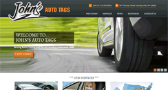 Desktop Screenshot of johnsautotags.com